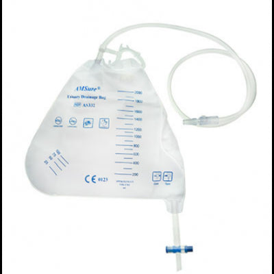 Urinary Drainage Bags, 2000mL, Pre-pierced Needle-Free Sampling Port