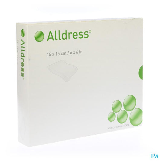Alldress® Composite Wound Dressing, 6" x 6"