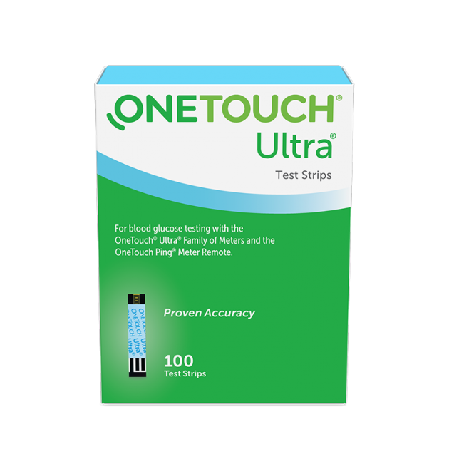 OneTouch® Ultra® Blood Glucose Test Strip, 100ct, Retail