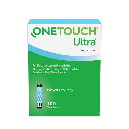 OneTouch® Ultra® Blood Glucose Test Strip, 100ct, Retail