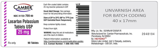 Losartan 25mg Tablets 90 ct