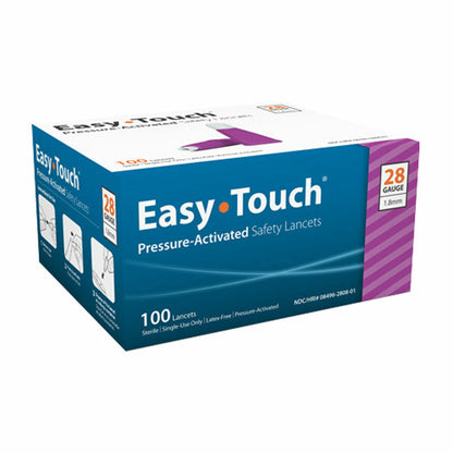 EasyTouch® Pressure Activated Safety Lancets, 28G