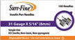 Sure-Fine™ Insulin Pen Needle, 29 G x 12.7 mm