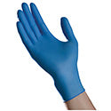 AMBITEX® Select Series N400 Exam Glove, Nitrile, Powder Free, Blue,  X-Small, 3 Mil