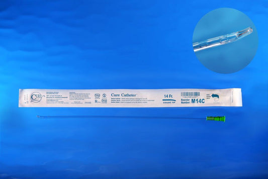 Cure Catheter® Male Catheter with Coude Tip, 16”, 14Fr     A4352