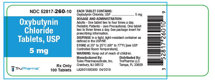 Oxybutynin Chloride 5mg Tablets 100ct