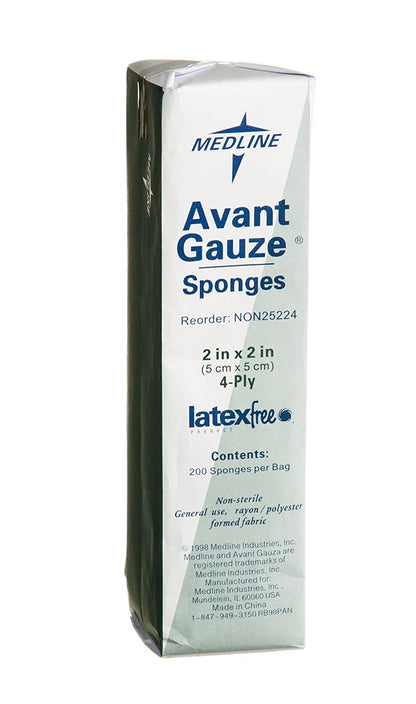 Avant Gauze Sponge Non-Woven Non-Sterile, 2" x 2", 4-Ply