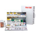 2 Shelf Metal Industrial First Aid Station, 516 Pieces