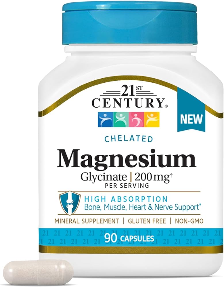 Magnesium Glycerinate 200mg Capsules 90ct