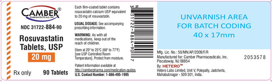 Rosuvastatin 20mg Tablets 90ct