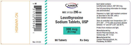 Levothyroxine 300mcg Tablets 90 ct