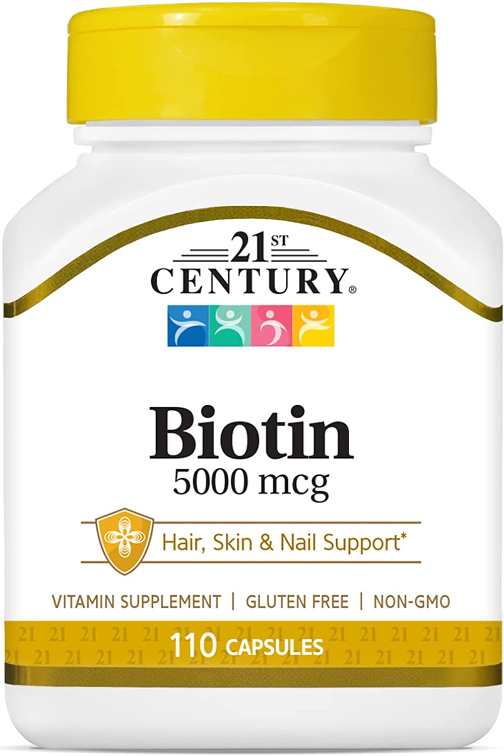 Biotin 5000mcg Super Potency 110 Capsules/Bottle