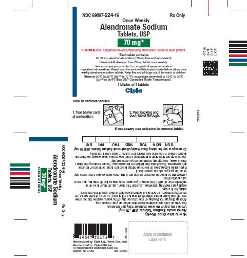 Alendronate Sodium 70mg Tablet Blister pack of 4