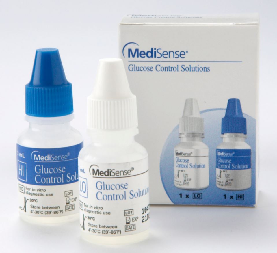 MediSense Glucose and Ketone Control Solutions, HI/LO