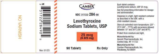 Levothyroxine 25mcg Tablets 90 ct