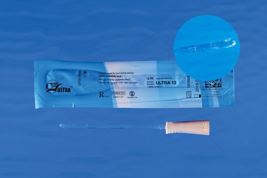 Cure Ultra™ Female Catheter with Straight Tip, 6", 12Fr     A4351