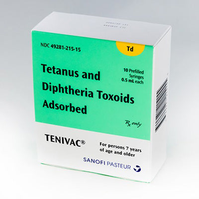 Tenivac Tetanus Toxoid/ Dipth. 0.5mL PFS 10/Pk