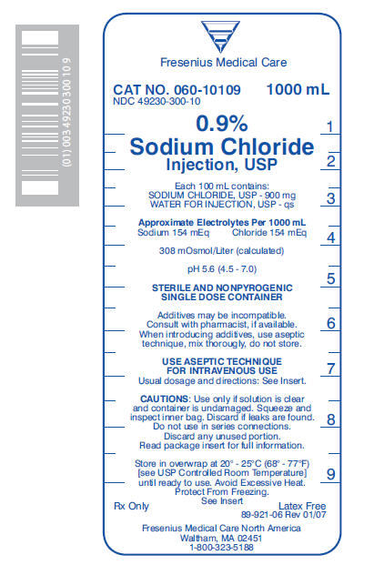 Sodium Chloride 0.9% Injection 1000mL 12/Case