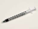 Tuberculin Syringe Only with Lock Tip & Cap, 1cc