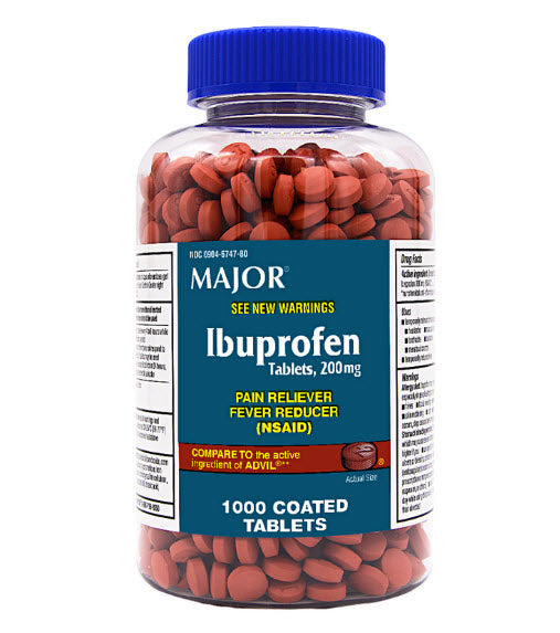 Major® Ibuprofen TABLETS, 200MG, 1000/Btl