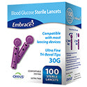 Embrace® Ultra Fine Lancets, 30G