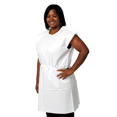 T/P/T Exam Gown, 30" x 42", White