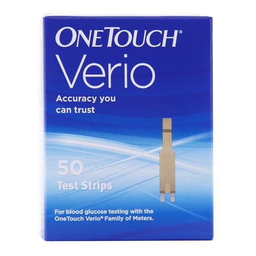 OneTouch® Verio® Blood Glucose Test Strip, 50ct, Retail