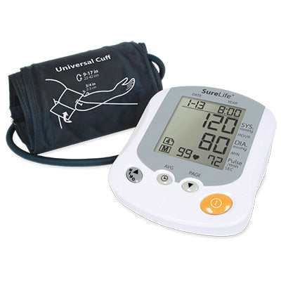 SureLife® Digital Talking Arm Blood Pressure Monitor w/Universal Cuff