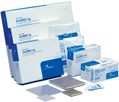 Algidex Ag® Silver Alginate Wound Dressing, 4”x 4” Foam Back