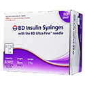 BD™ Ultra-Fine™ Short Needle Insulin Syringe, 3/10 cc, 31 G x 8 mm