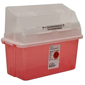 GatorGuard™ Safety In-Room™ Jr. Sharps Container, Transparent Red, 5 Quart