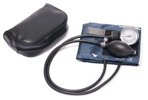 Pro Advantage® Deluxe Aneroid Sphygmomanometer, Small Adult, Black, Latex Free