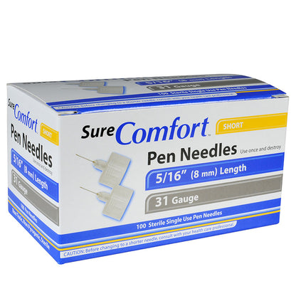 SureComfort™ Pen Needles, 31G x 5/16"