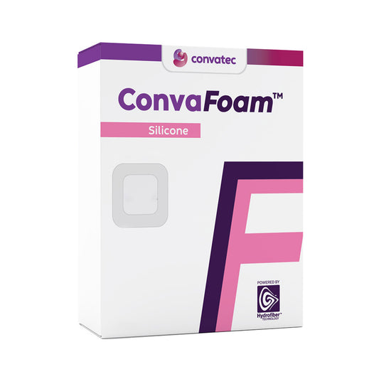 ConvaFoam™ Border Adhesive Silicone Hydrofiber™ Foam Dressing 8.3x8.3" (21x21cm)