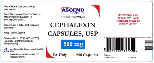 Cephalexin 500mg Caplets 500ct