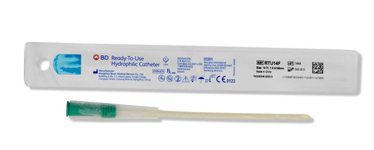Ready-to-Use Female Hydrophilic Catheter, 14fr