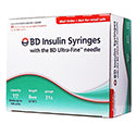 BD™ Ultra-Fine™ Short Needle Insulin Syringe, 1 cc, 31 G x 8 mm