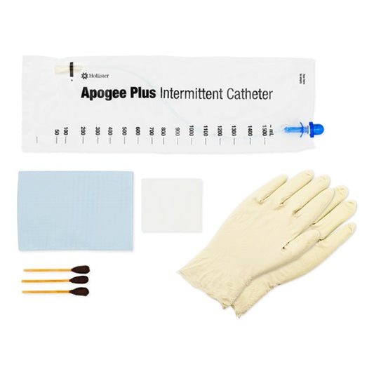 Apogee Plus Touch Free Intermittent Coude Catheter System Kit, 16", 14Fr