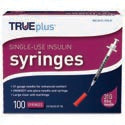 TRUEplus® Insulin Syringe, Single-Use, 0.5 cc, 31G x 5/16"  (S8490)