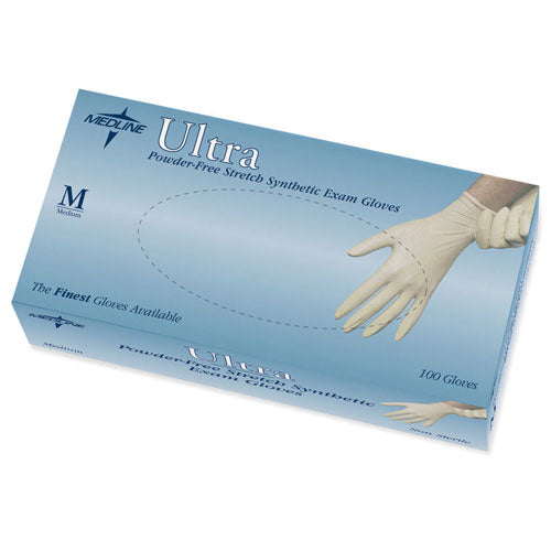 Ultra Stretch Synthetic Vinyl Exam Gloves, Medium