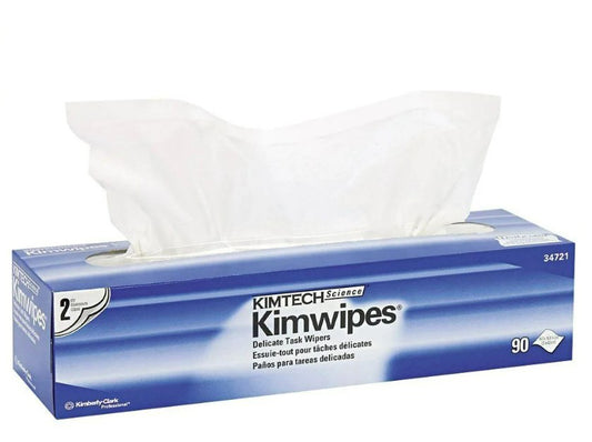 Kimwipes® EX-L Delicate Task Wipers, Disposable, Popup Box, 15" x 17", 2-Ply, White