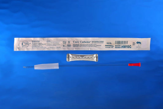 Cure Catheter® Hydrophilic Catheter with Coude Tip, 16Fr     A4352