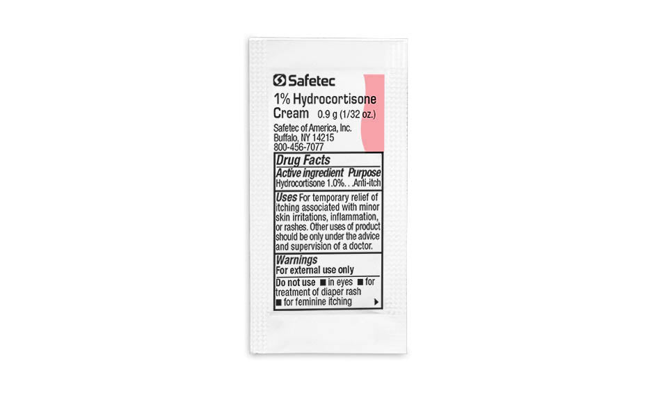 Hydrocortisone 1% Cream, 0.9g Pouch, 144 ct. Box