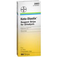 Keto-Diastix® Reagent Strips for Urinalysis, 50ct