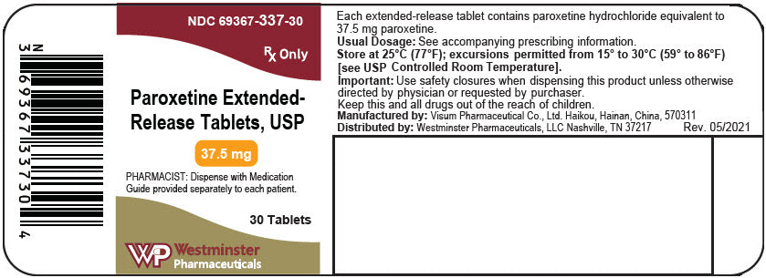 Paroxetine ER USP 37.5mg Tablets 30ct