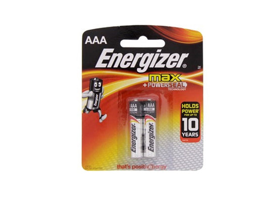 Energizer® AAA Alkaline Battery, 1.5 Volt - 2 Pack