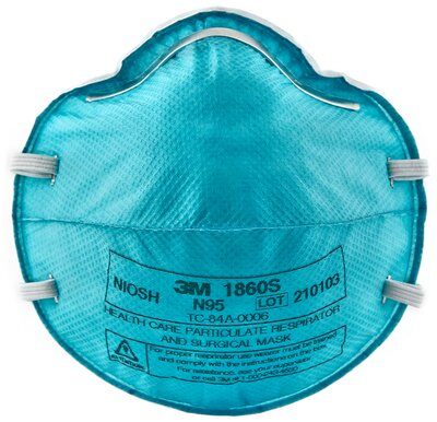 3M™  N95 Particulate Respirator and Surgical Mask, Cone Molded, Small