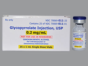 Glycopyrrolate Inj USP 0.2mg/mL, SDV 1mL 25 Pack