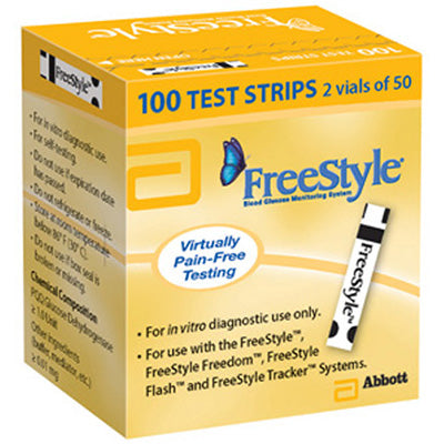 FreeStyle Blood Glucose Test Strips, 100ct, Retail