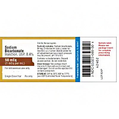 Sodium Bicarbonate Injection SDV 8.4% 50mL/Vl